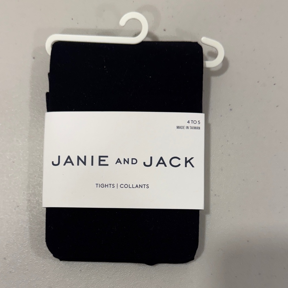 Janie and Jack Kids Black Tights
